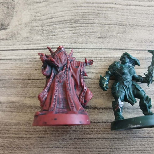 Mentor HeroQuest and Female Ork miniatures