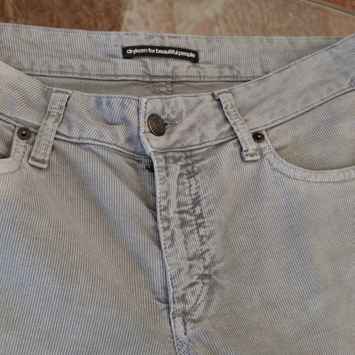 Drykorn pants used, corduroy light gray, size M-L