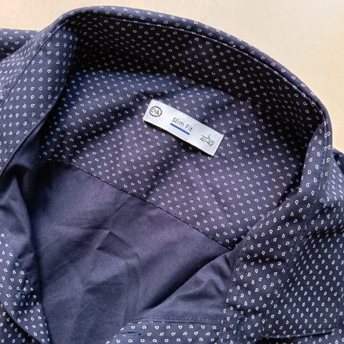 C&A Slim Line Men's Shirt blue like new, size L