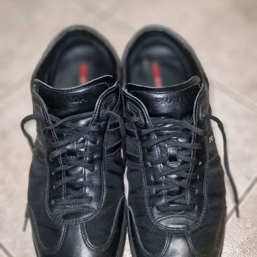 Prada men's shoes black size 45 like new