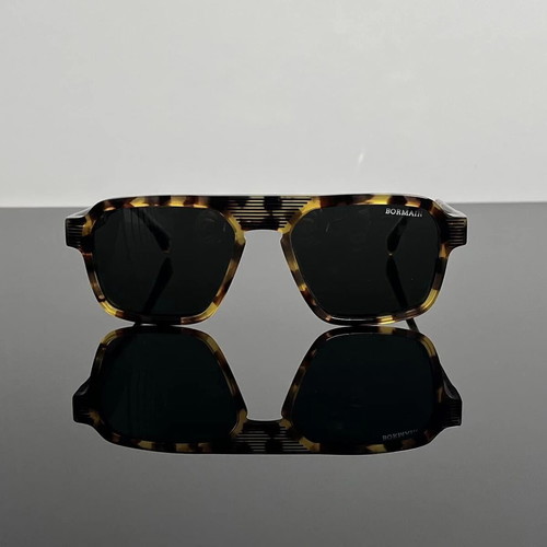 Bormain Tokyo Havana Grey Polarized Sunglasses New, UV400 Acetate