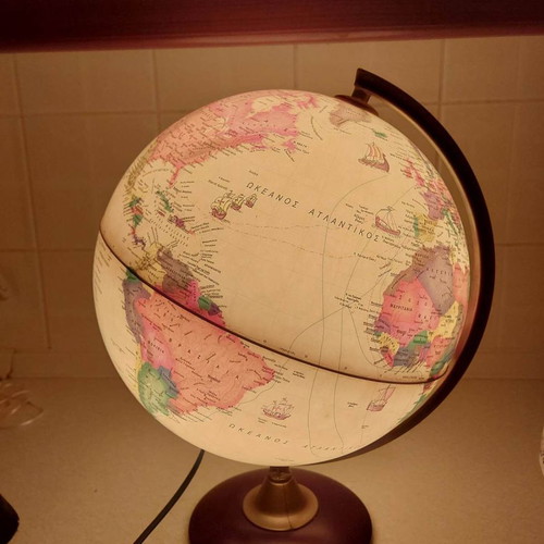 Globe new, illuminated, embossed, 1 meter diameter
