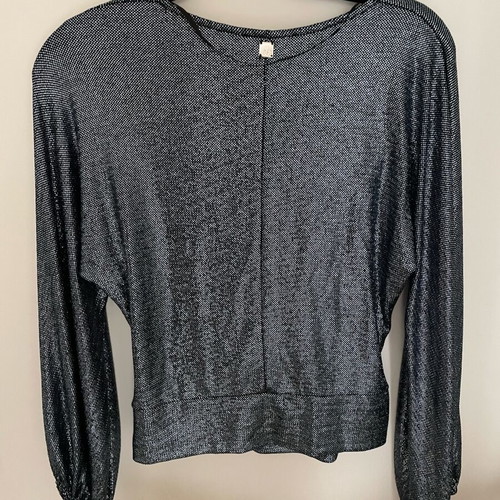 Metallic top BSB like new, blue and silver, size M