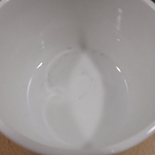 Jacobs coffee two promotional porcelain cups for cappuccino or chocolate like new with saucers