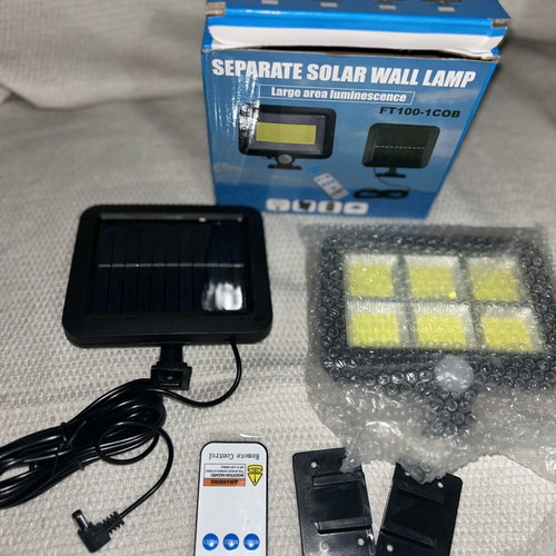 Solar Lamp with Motion Sensor and Separate Solar Panel new