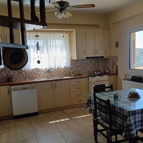 Villa near Kiato Corinthia with panoramic sea view and garden
