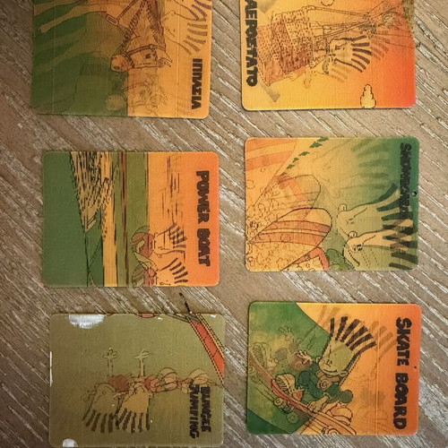 Chipicao 3D cards used, pack only no 5, 12, 15, 24, 34, 40