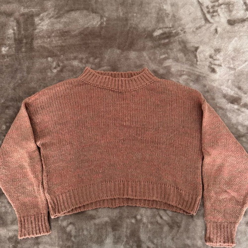 Badila Retro Pullover Dusty Pink used, with mohair, size S/M