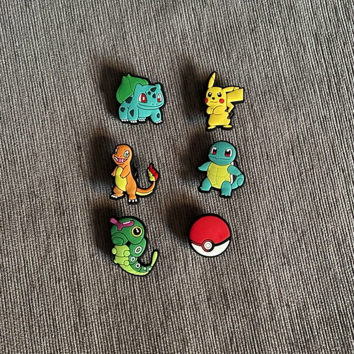 Pokémon Crocs Accessories new, set of 6 for authentic Crocs