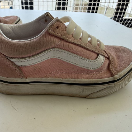 Vans sneakers size 27 used, pink suede with silicone laces