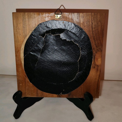Miniature painting used in wooden frame