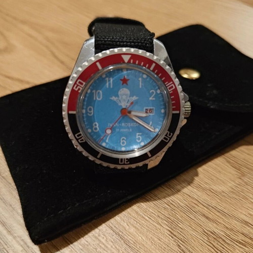 Ivan Roskof automatic wristwatch used with new strap