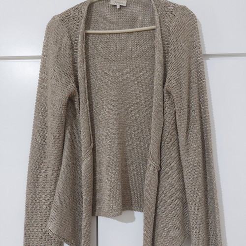 Knit cardigan Mia size M like new, gold beige
