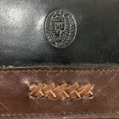 Vintage leather wallet set used