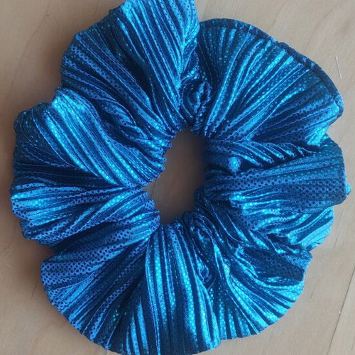 Scrunchie XL handmade mermaid pleated from Greek fabric