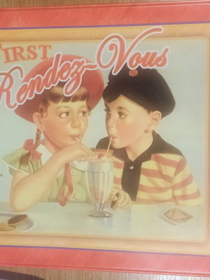 First Rendez-Vous Metal Biscuit Tin vintage, like new