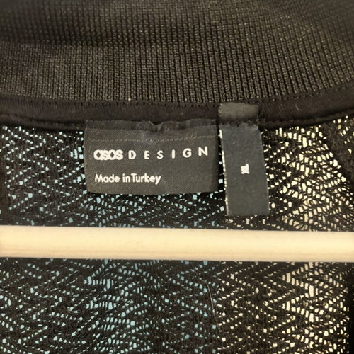ASOS Design black polo shirt XL