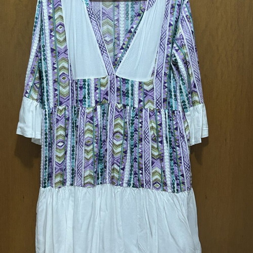 Kaftan embroidered cotton new, size L