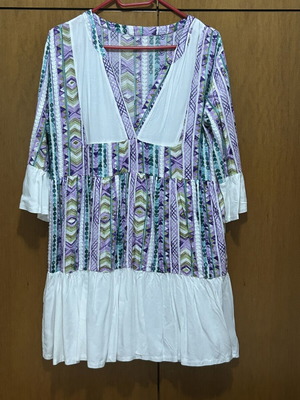 Kaftan embroidered cotton new, size L