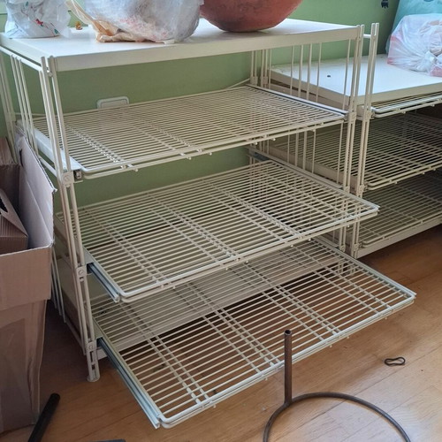 Balton Sweden Metal Shelves used, modular CD storage system, set of 2