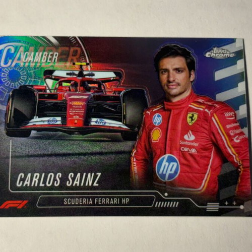 2024 Topps Chrome Formula 1 Carlos Sainz Camber card like new
