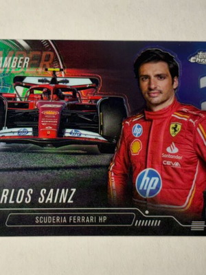 2024 Topps Chrome Formula 1 Carlos Sainz Camber card like new