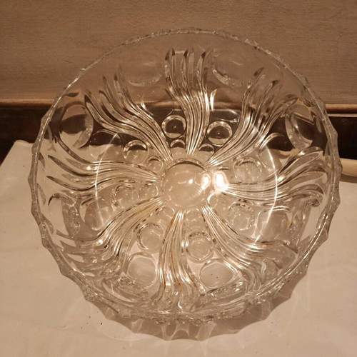 Glass serving platter like new, 1990s origin Greece