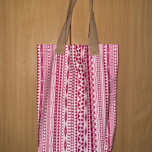 Anamnesia Tote Bag Shoulder New, Intense Red-Fuchsia Cotton