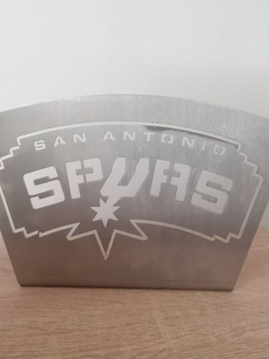 Μεταλλική επιτραπέζια πλακέτα San Antonio Spurs βουρτσισμένη καινούργια
