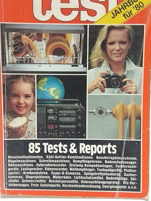 Vintage γερμανικός καταναλωτικός οδηγός Test Jahrbuch für ’80 σαν καινούργιο
