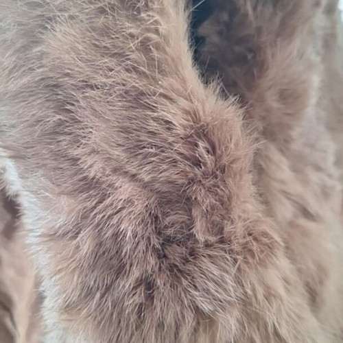 Women’s fur jacket like new, size 40, beige brown
