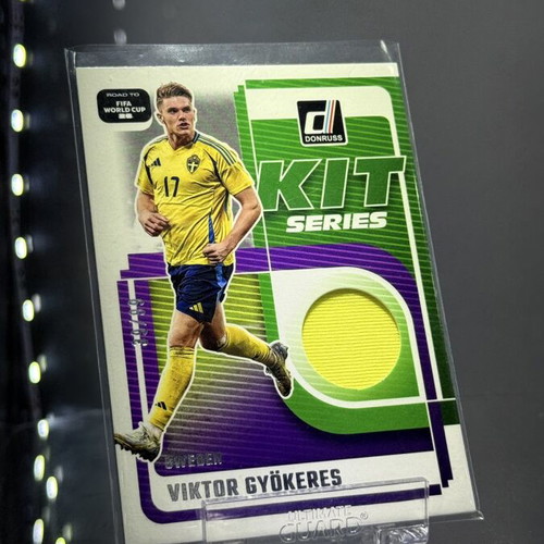 Viktor Gyokeres Donruss Kit Series Relic and Numbered Card like new