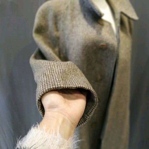 Vintage classic wool coat Norma Della Legge used, brown