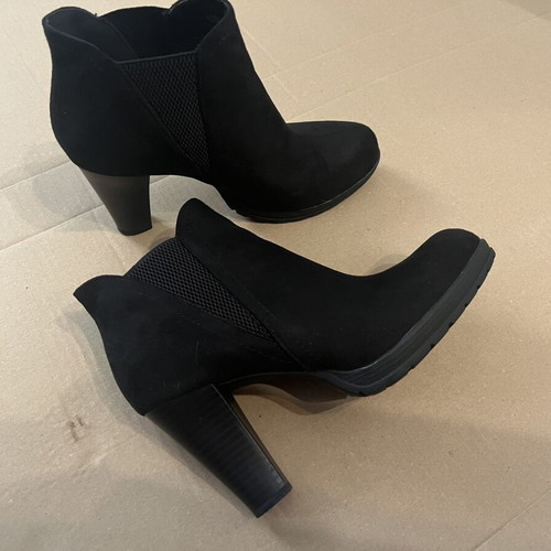 Voi&Noi black ankle boots size 39 like new, heel 9cm