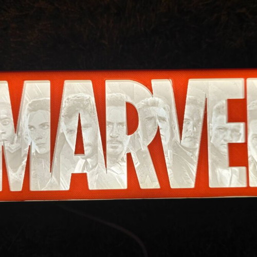 Marvel Lightbox new with Avengers Lithophane 17.5x7cm