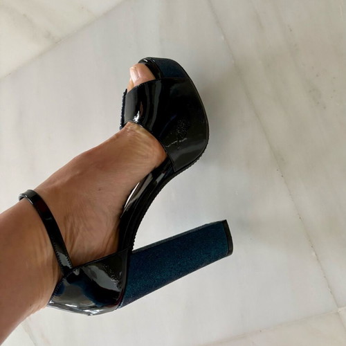 New couture shoes from Milan, leather, size 38, black