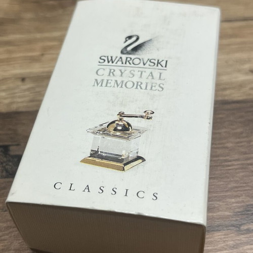 Swarovski Crystal Memories Coffee Grinder miniature like new with box