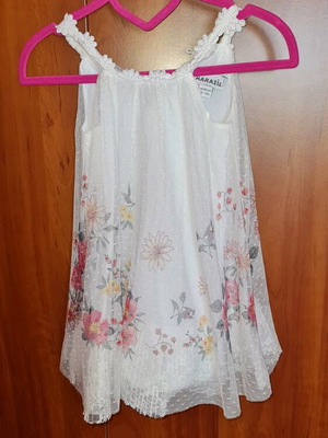 Marasil dress white floral 12 months like new