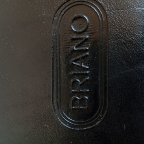 Briano men's bag used, black eco leather professional design