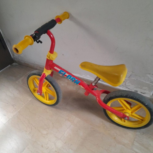 Balance bike used with adjustable seat and bell