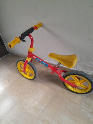 Balance bike used with adjustable seat and bell