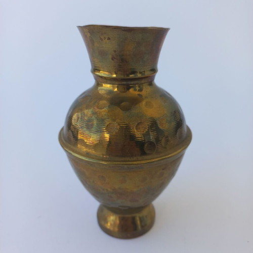 Copper - brass vase used, handmade