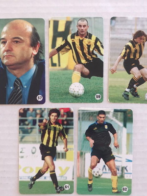 Aris Football Cards '98-'99 Rainbow new, 5 pieces