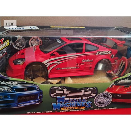 Muscle Machines ’03 Acura RSX California Tune It die-cast model 1:18