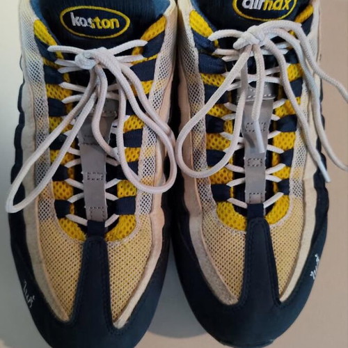 Nike SB x Coston sneakers, blue and yellow, size 45