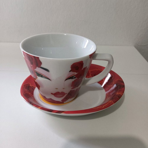 Cup with saucer used