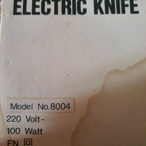 Electric kitchen knife, vintage