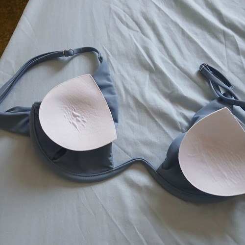 Shein bikini set size S new, sky blue with underwire top