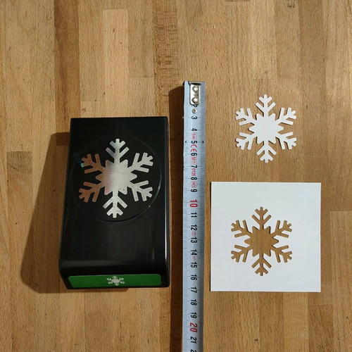 Snowflake paper punch used