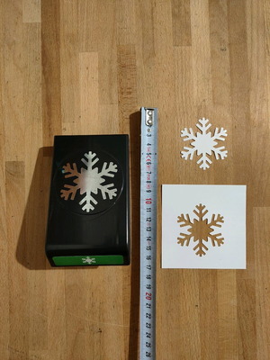 Snowflake paper punch used